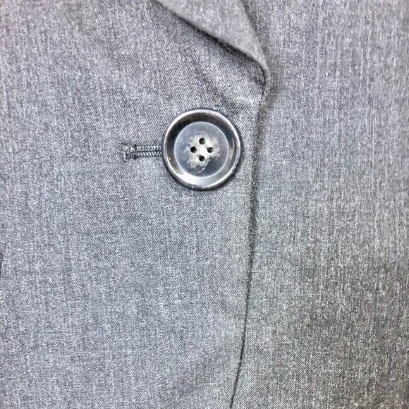 Lafayette 148 Dark Gray Single Button Wool Blazer Size 4 - Picture 6 of 6